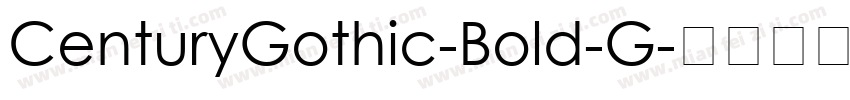 CenturyGothic-Bold-G字体转换