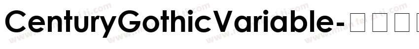 CenturyGothicVariable字体转换