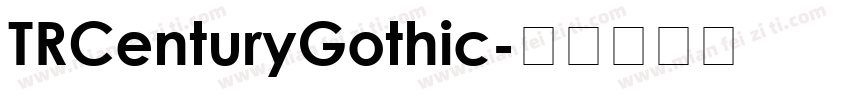 TRCenturyGothic字体转换