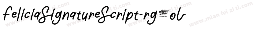FeliciaSignatureScript-rg3oL字体转换