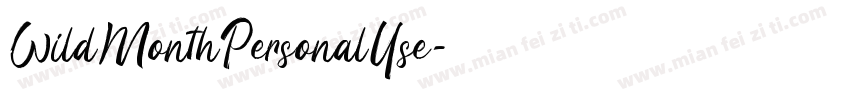 WildMonthPersonalUse字体转换