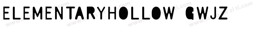 ElementaryHollow-GWJZ字体转换