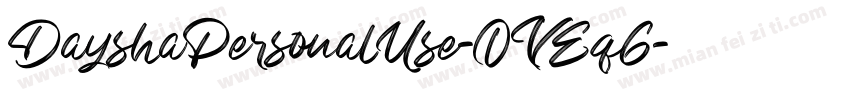 DayshaPersonalUse-OVEq6字体转换