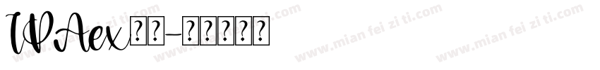 IPAex黑体字体转换