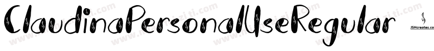 ClaudinaPersonalUseRegular-4pA4字体转换