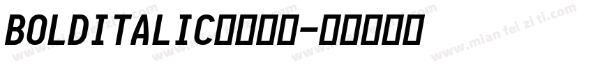 BOLDITALIC字体下载字体转换