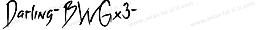 Darling-BWGx3字体转换