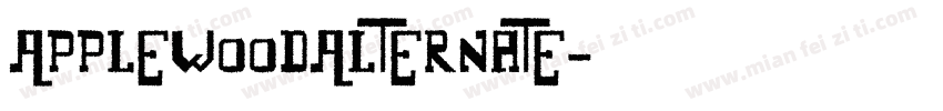 ApplewoodAlternate字体转换