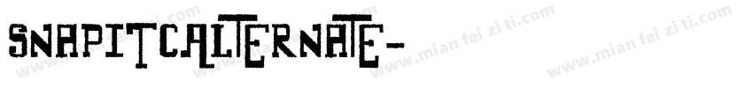 SnapITCAlternate字体转换