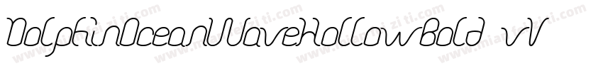 DolphinOceanWaveHollowBold-vV6A字体转换