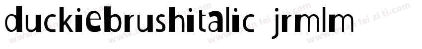 DuckieBrushItalic-JRmLM字体转换