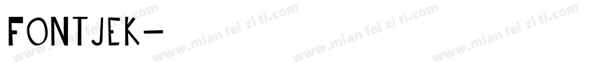 fontjek字体转换