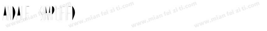 Andale_simplified字体转换