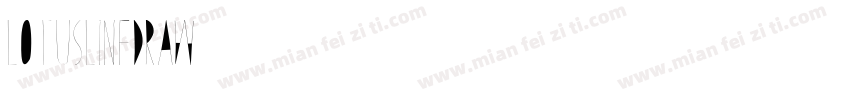 LotusLineDraw字体转换