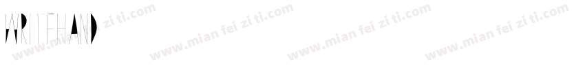 Writehand字体转换