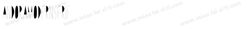 andoramodernserif字体转换