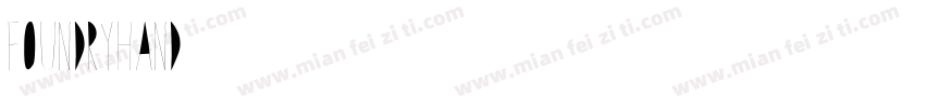 foundryhand字体转换