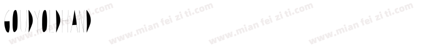 goudyoldhand字体转换