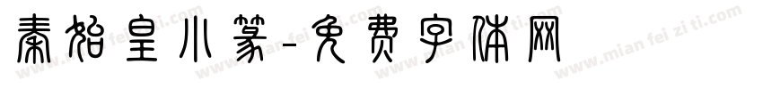 秦始皇小篆字体转换