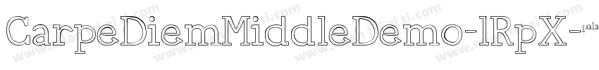 CarpeDiemMiddleDemo-lRpX字体转换
