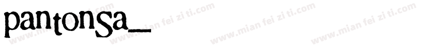 pantonSa字体转换