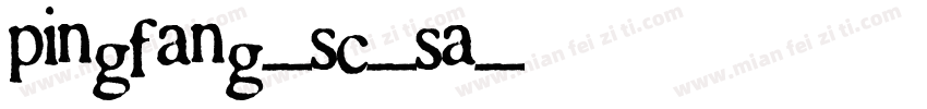 pingfang-sc-sa字体转换