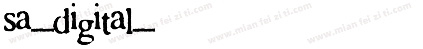 sa-digital字体转换