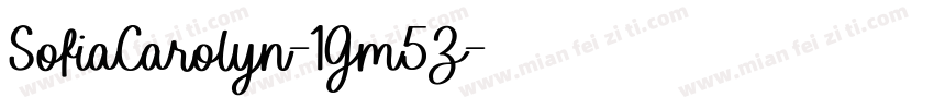 SofiaCarolyn-1Gm5Z字体转换