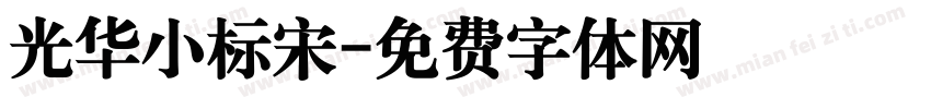 光华小标宋字体转换