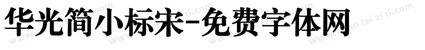 华光简小标宋字体转换