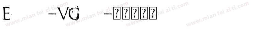 Estelle-VGqr0字体转换