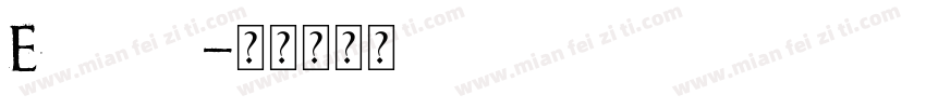 Estensil字体转换