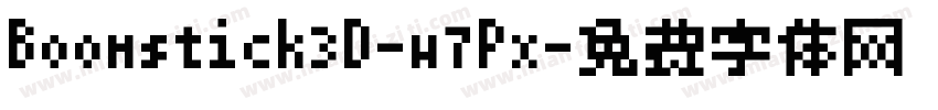 Boomstick3D-w7Px字体转换