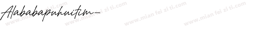 Alababapuhuitim字体转换