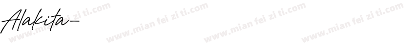 Alakita字体转换