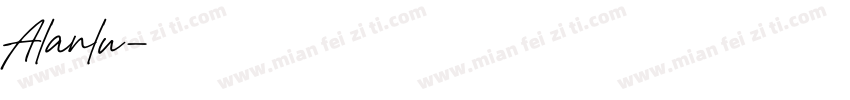 Alanlu字体转换