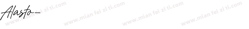 Alasto字体转换