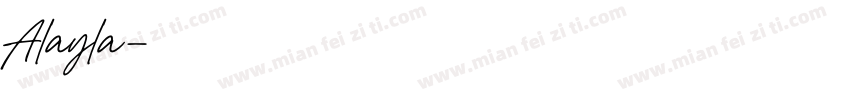 Alayla字体转换