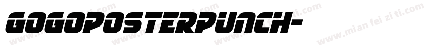 Gogoposterpunch字体转换