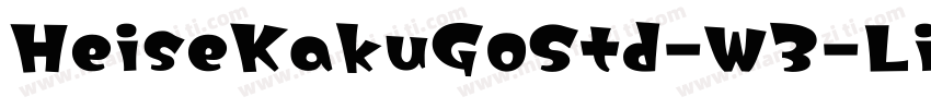 HeiseKakuGoStd-W3-Li字体转换