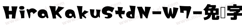 HiraKakuStdN-W7字体转换