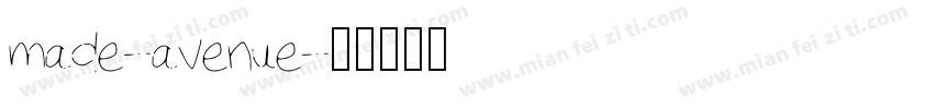 made-avenue字体转换