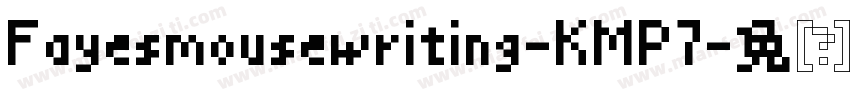 Fayesmousewriting-KMP7字体转换