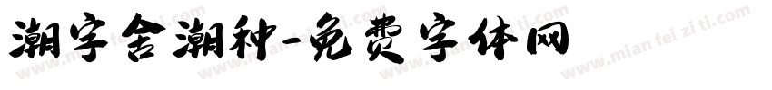 潮字舍潮种字体转换
