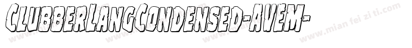ClubberLangCondensed-AVEM字体转换