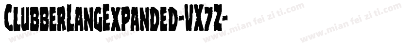 ClubberLangExpanded-VX7Z字体转换