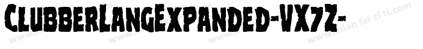 ClubberLangExpanded-VX7Z字体转换