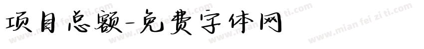 项目总额字体转换