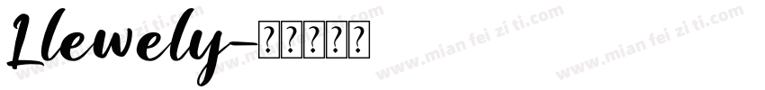 Llewely字体转换