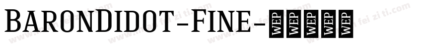 BaronDidot-Fine字体转换